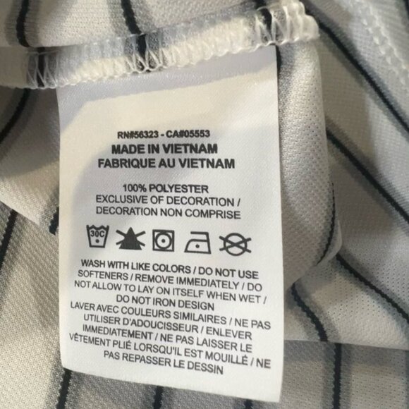 Nike Dri-Fit Men's Golf Polo Shirt Sz XL White/Black Lightweight Polyester - Picture 3 of 5